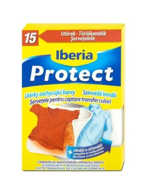 Iberia Protect 15 ks Speciální utěrky pro praní různobarevných oděvů Nakupujte Hned