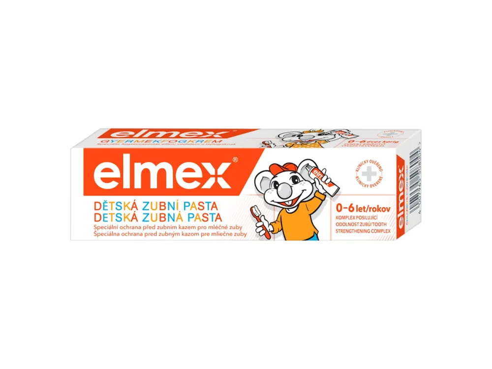 Elmex dětská zubní pasta 50 ml 0-6 let Omezená Nabídka