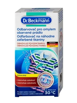 Výprodej Dr. Beckmann odbarvovač na omylem obarvené prádlo 75 g