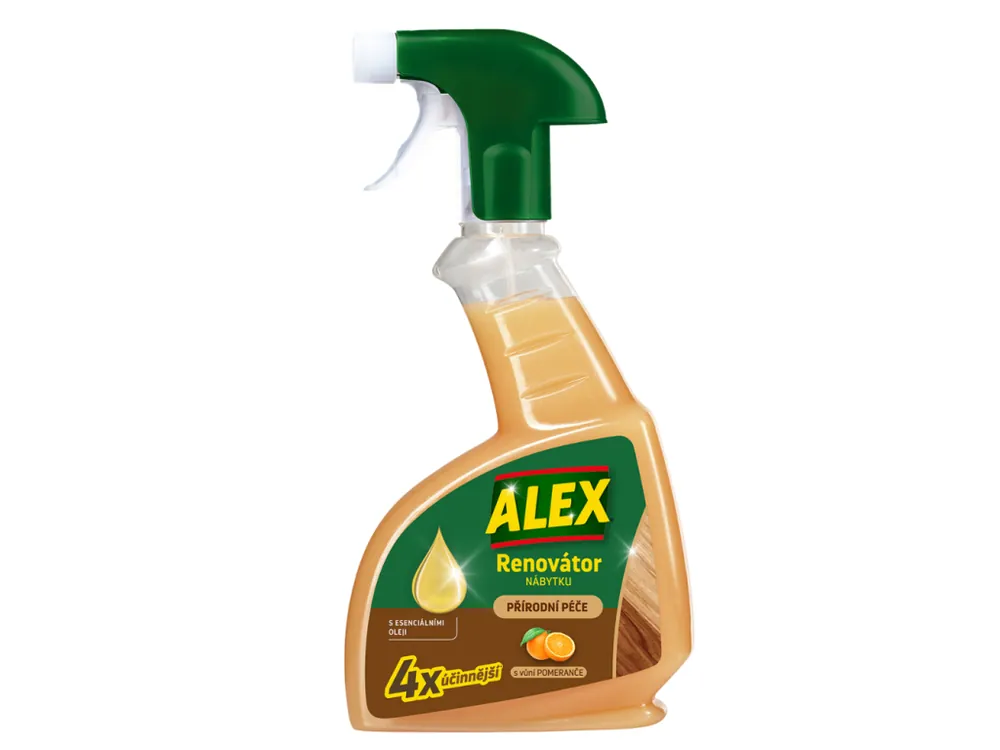 Jen Po Omezenou Doba Alex renovátor nábytku 375 ml Přírodní péče s vůní pomeranče