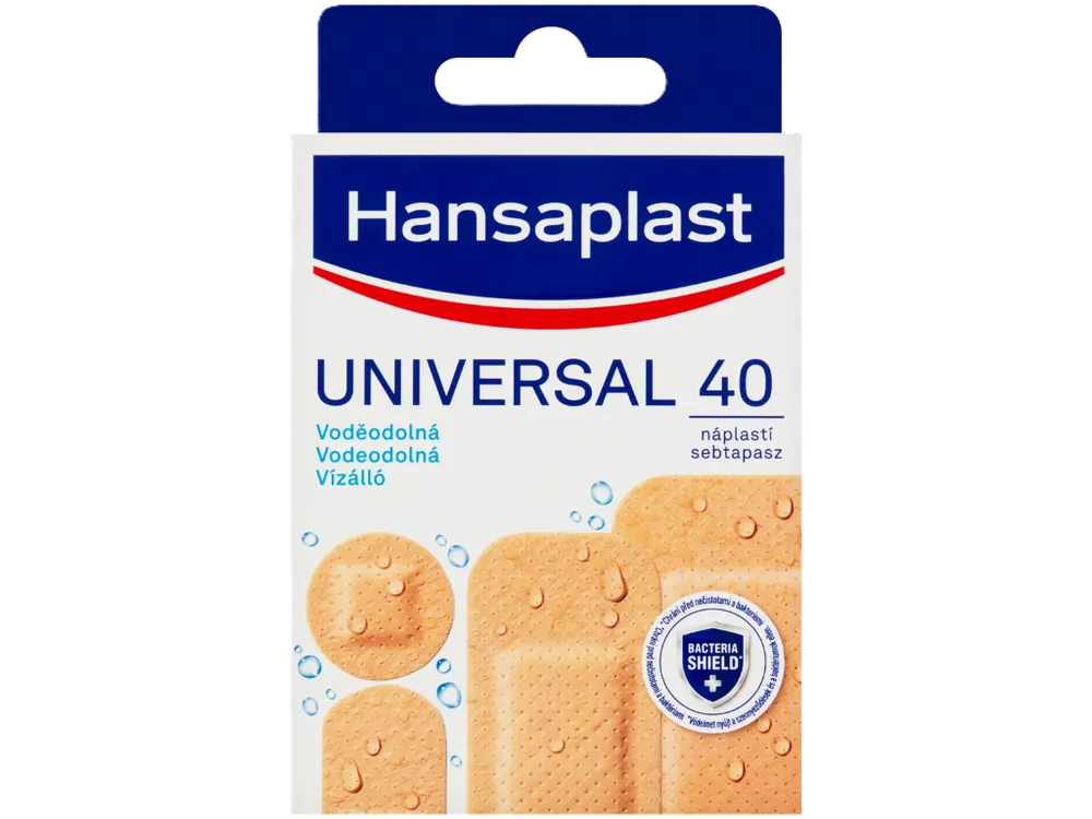 Značkový Hansaplast Universal voděodolná náplast 40 ks