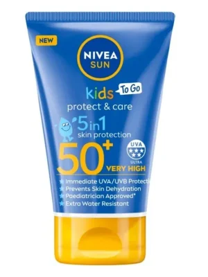 Horká Nabídka Nivea Sun Kids Protect & Care kapesní mléko na opalování SPF 50+ 50 ml