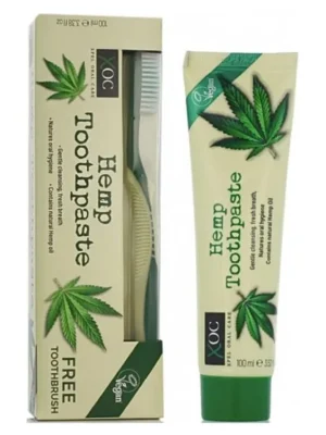 Bezpečná Platba XOC Hemp konopná zubní pasta 100 ml + zubní kartáček
