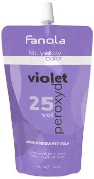 FANOLA No Yellow Violet Peroxyd 25vol - fialový oxydant s anti-žlutým účinkem Vysoce Kvalitní