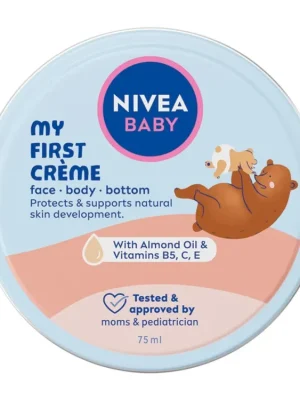 Bezpečná Platba Nivea Baby krém 75 ml Tvář, tělo a zadeček