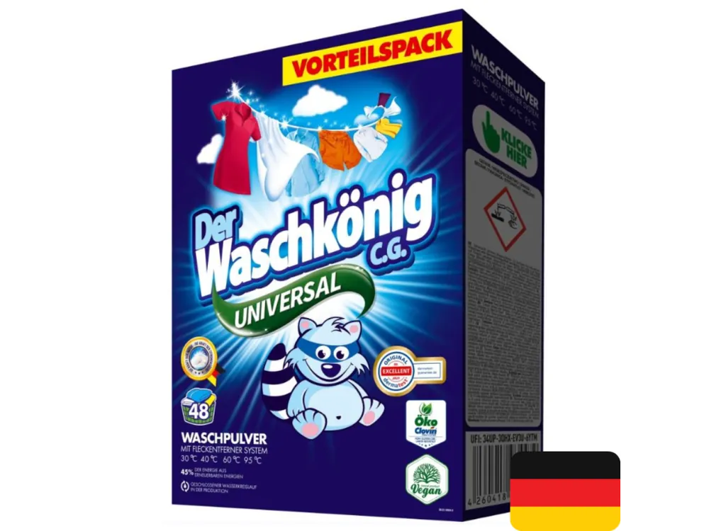 Akční Nabídka Waschkönig prací prášek 48 dávek Universal 2,88 kg