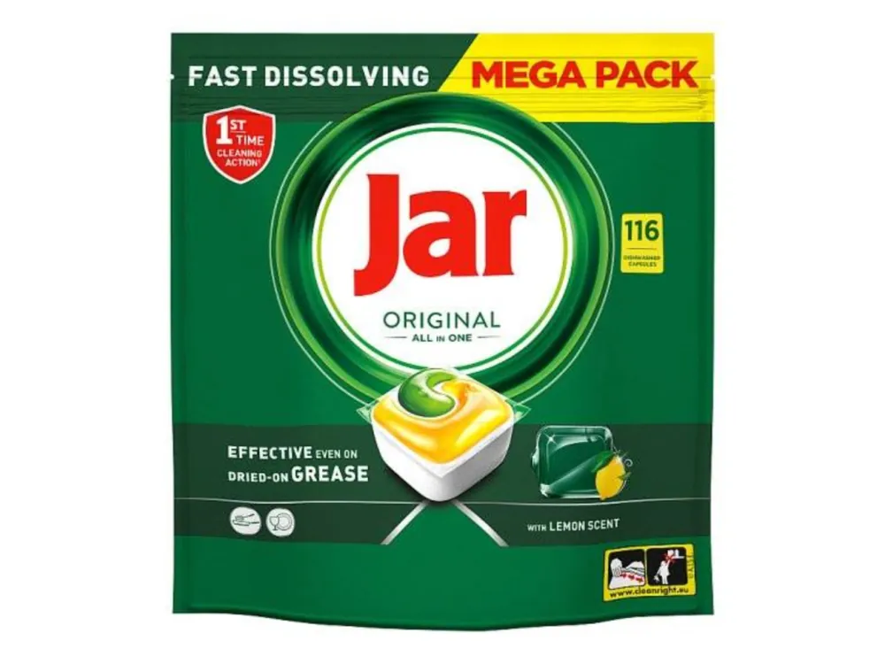 Jar tablety do myčky 116 ks Original Lemon Ihned K Objednání