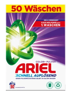 Sleva Ariel prací prášek 50 dávek Color+ 3 kg