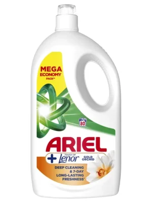 Oblíbený Ariel prací gel 80 dávek Touch of Lenor Gold Orchid 3,6 l