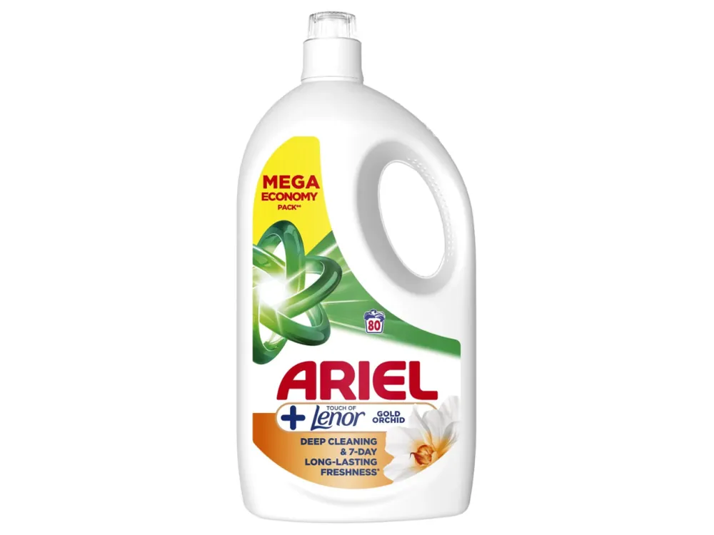 Oblíbený Ariel prací gel 80 dávek Touch of Lenor Gold Orchid 3,6 l