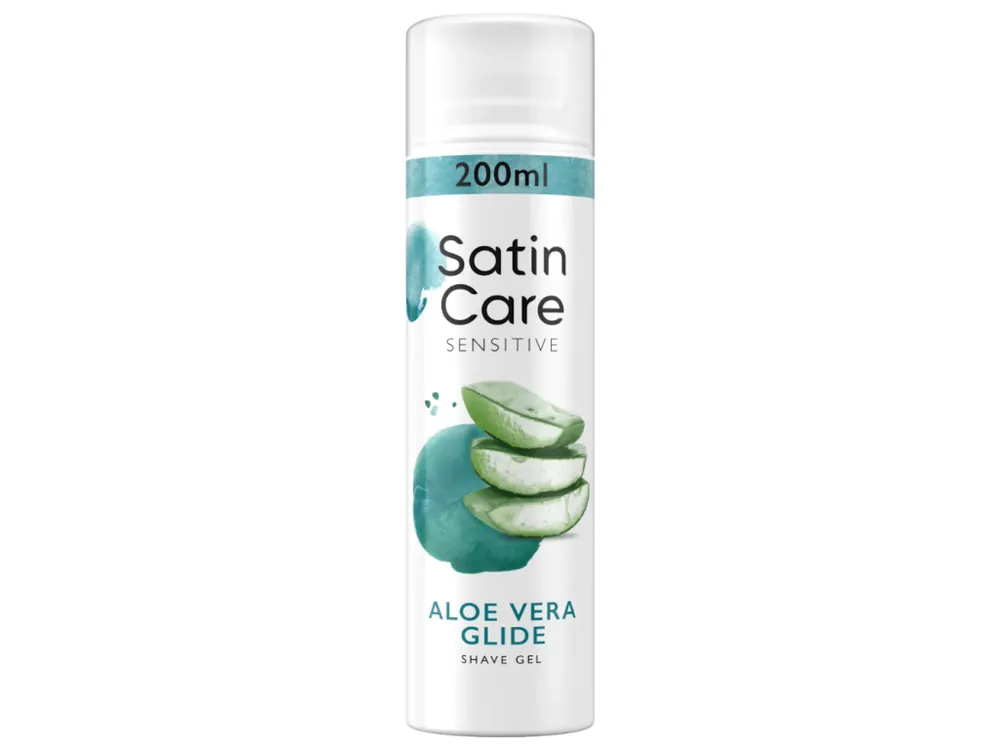 Jen Po Omezenou Doba Gillette gel na holení 200 ml Satin Care Sensitive Aloe Vera Glide