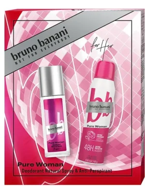 Bruno Banani dárková sada Pure Woman (DNS 75 ml + anti-perspirant 150 ml) Novinka