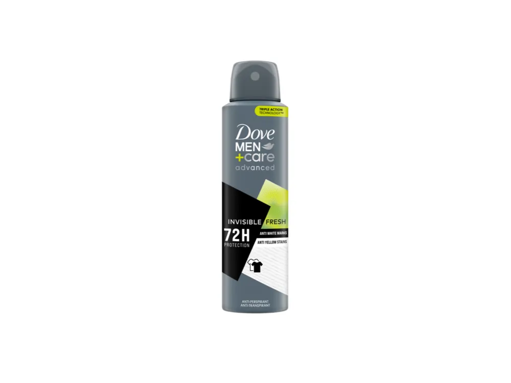 Novinka Dove Men+Care antiperspirant sprej 150 ml Invisible Fresh