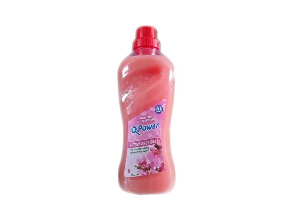 Akční Nabídka Q-Power univerzální čistič 1 l Růžová Orchidej