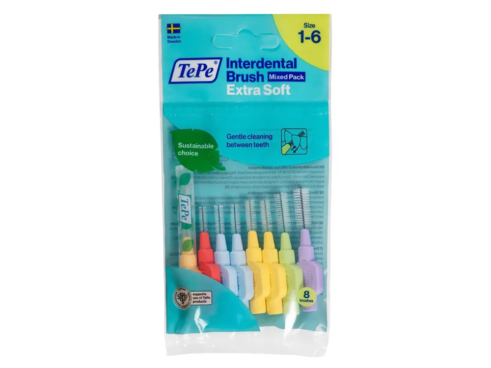 TePe mezizubní kartáčky 8 ks Extra Soft Mixed pack Akční Cena