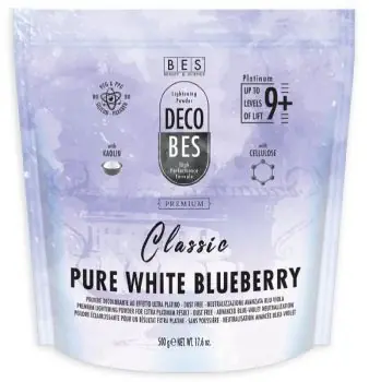 BES Decobes Classic Pure White Blueberry 9+ Platinum 500g - melír s extra platin efektem Cenový Hit