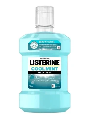 Zlevněný Listerine ústní voda 1000 ml Cool Mint Mild Taste