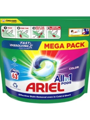 Must-Have Ariel gelové kapsle 63 ks Color All in 1