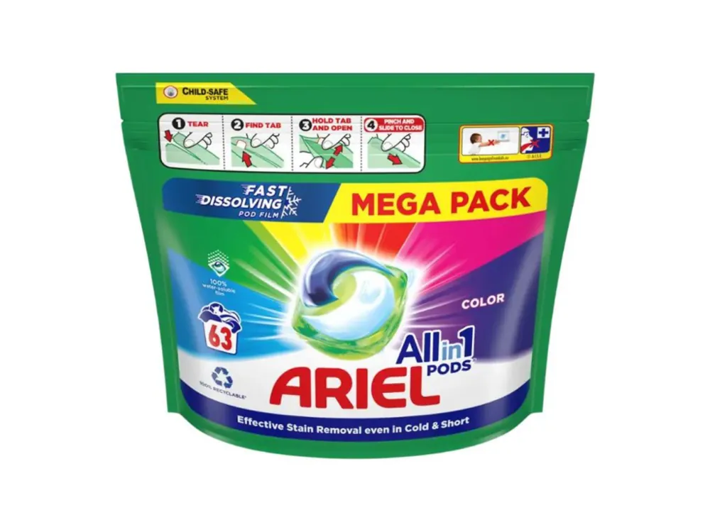 Must-Have Ariel gelové kapsle 63 ks Color All in 1
