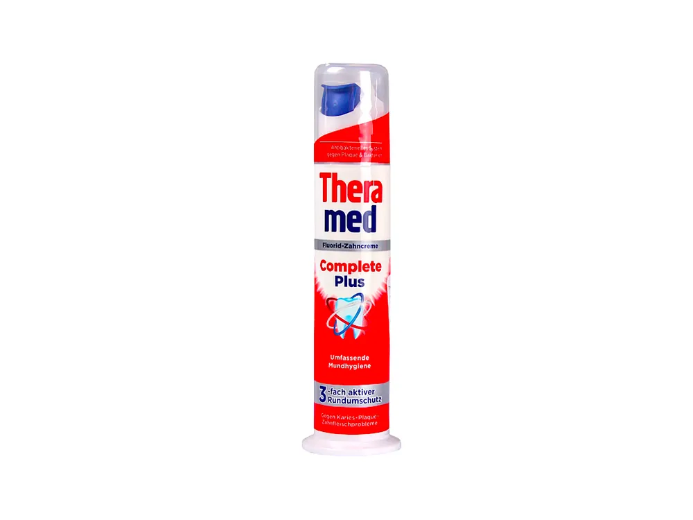 Akční Cena Theramed zubní pasta v dávkovači 100 ml Complete Plus