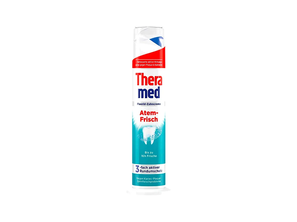 Theramed zubní pasta v dávkovači 100 ml Atem Frisch Akční Nabídka