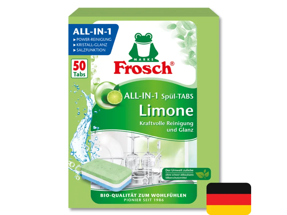 Frosch tablety do myčky 50 ks Limonen All in 1 Nejprodávanější