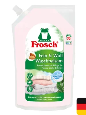 Frosch prací gel 30 dávek Fein and Woll Waschbalsam 1,44 l Cenová Bomba