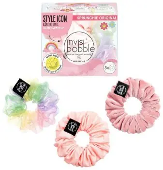 Must-Have INVISIBOBBLE SPRUNCHIE Retro Dreamin‘ Macaron 3ks - látkové gumičky na vlasy