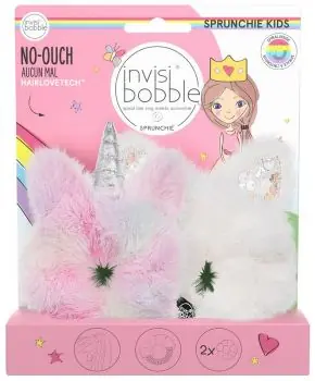 INVISIBOBBLE Kids SPRUNCHIE DUO Bunnycorn 2ks - Dětské ozdobné gumičky do vlasů Horká Nabídka