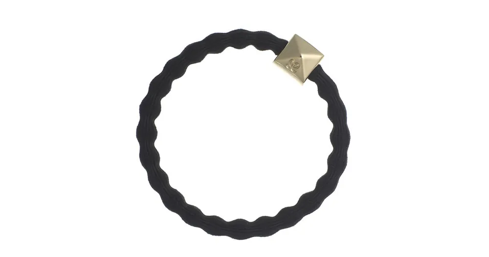 Výprodej By Eloise London Gold Pyramid Stud Black