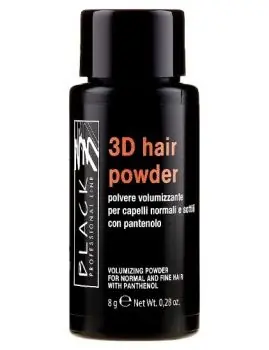 Víkendová Akce BLACK Professional 3D Hair Powder With Panthenol 8g - objemový pudr pro jemné vlasy