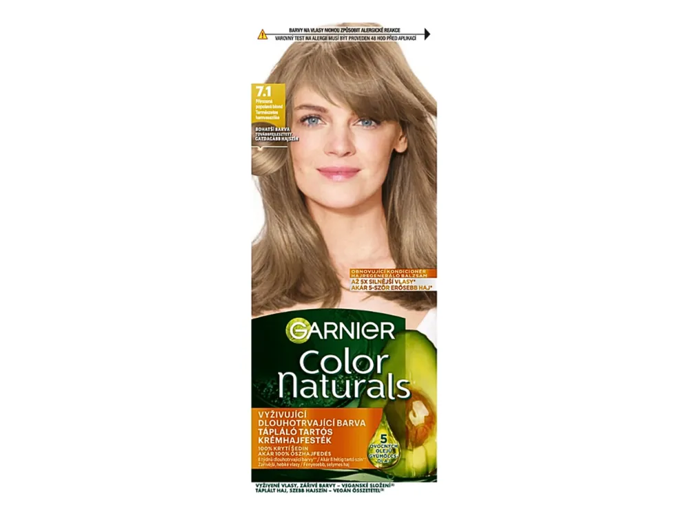 Garnier barva na vlasy Color Naturals 7.1 Přirozená popelavá blond Ihned K Objednání