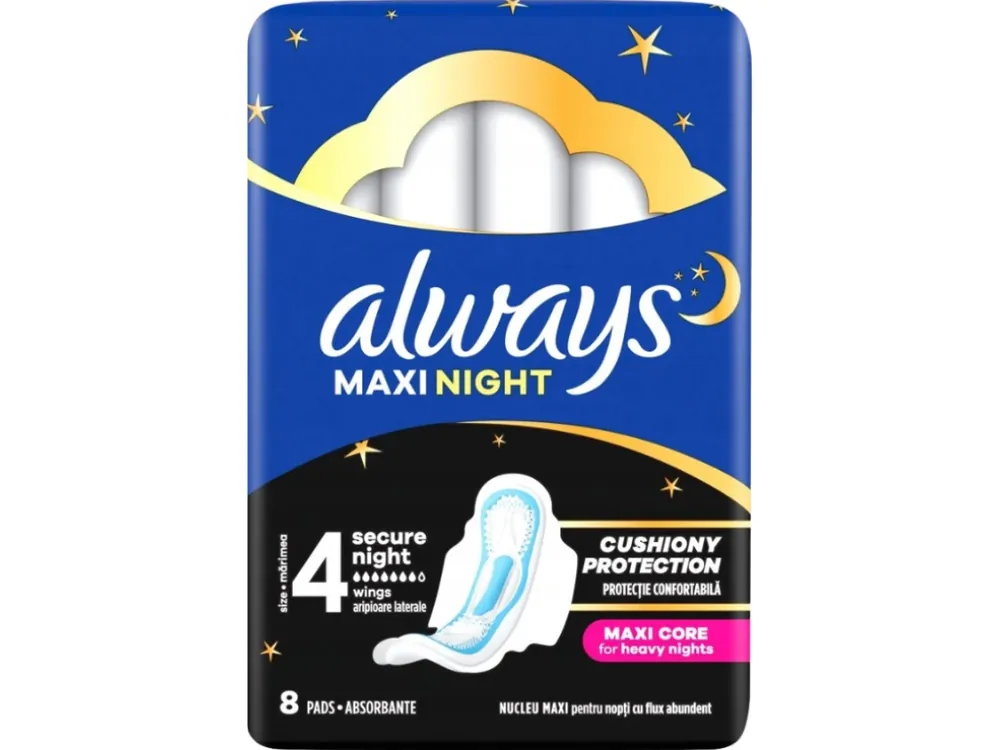 Akční Cena Always vložky 8 ks Maxi Night plus