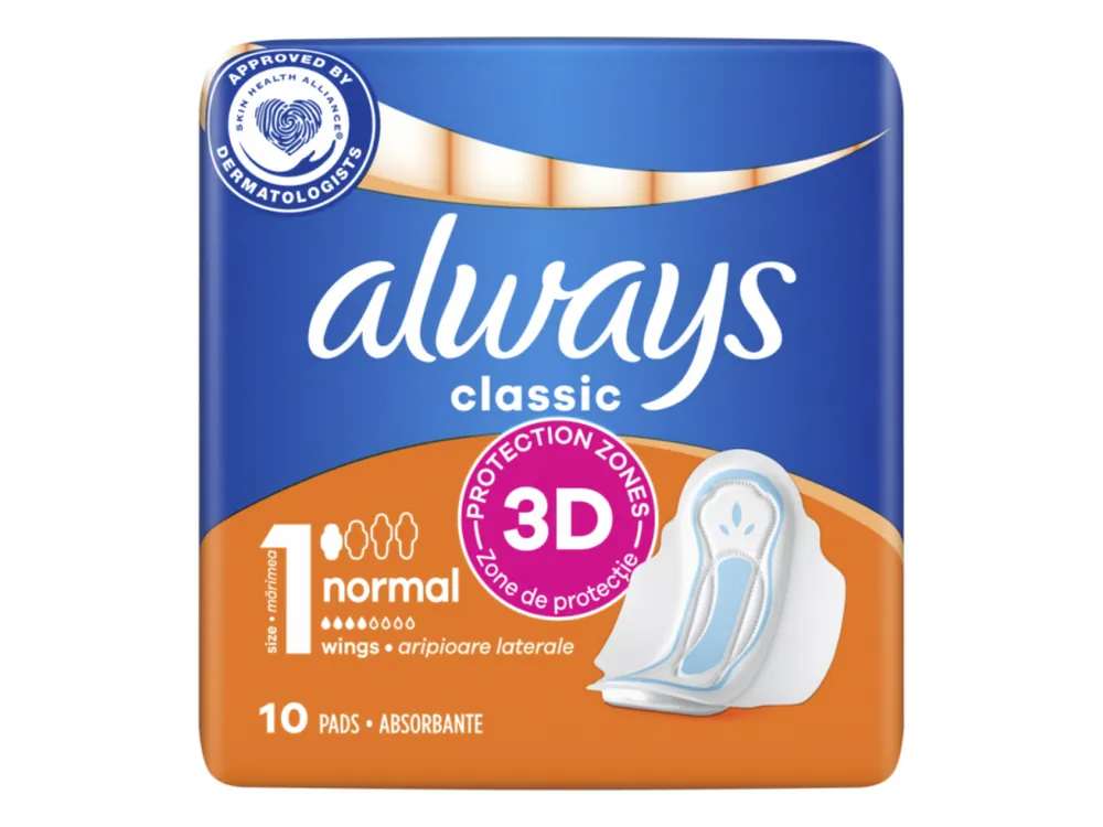 Always vložky 10 ks Classic Normal plus Časově Omezené