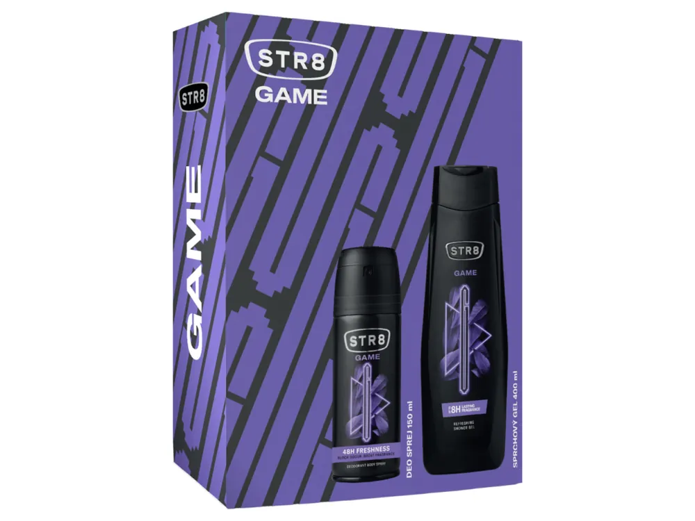 Odeslání Ihned STR8 dárková sada Game (deodorant 150 ml + sprchový gel 400 ml)
