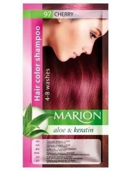 MARION Hair Color Shampoo 97 Cherry - barevný tónovací šampon 40ml - višňová Novinka
