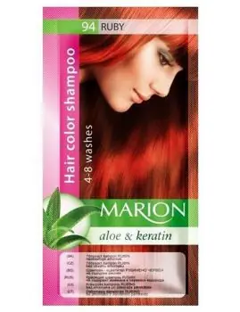 Doprava Zdarma MARION Hair Color Shampoo 94 Ruby - barevný tónovací šampon 40ml - rubínově červená