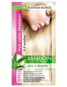 Aktuální MARION Hair Color Shampoo 69 Platinum Blonde - barevný tónovací šampon 40ml - platinová blond