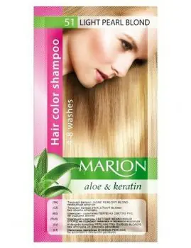 Odeslání Ihned MARION Hair Color Shampoo 51 Light Pearl Blonde - tónovací šampon 40ml - světle perleťová blond