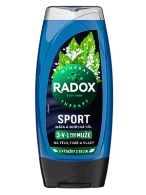 Radox sprchový gel 225 ml Men Sport Máta a mořská sůl 3v1 Aktuální