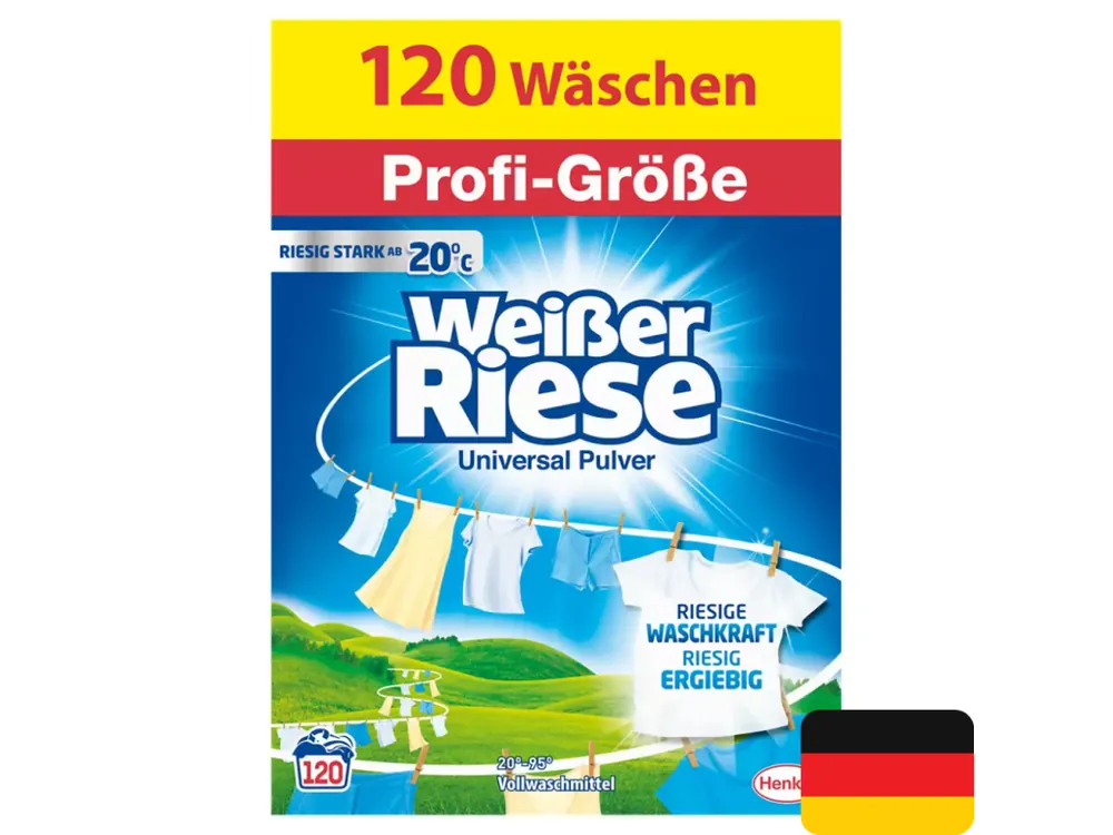 Super Cena Weisser Riese prací prášek 120 dávek Universal 6 kg