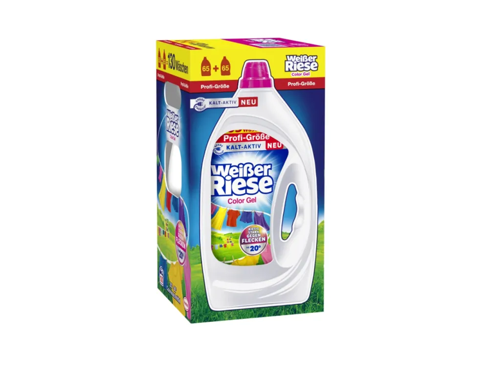 Weisser Riese prací gel 130 (2x65) dávek Color 5,85 l Ověřený