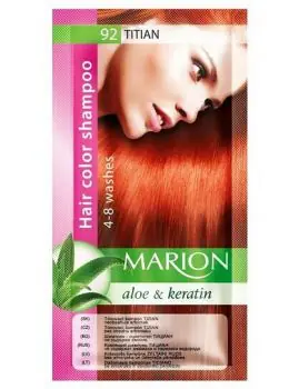 Novinka MARION Hair Color Shampoo 92 Titian - barevný tónovací šampon 40ml - tizián