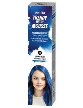 Cenová Bomba VENITA Trendy Color Mousse 39 COSMIC BLUE - barevné pěnové tužidlo 75ml - modré