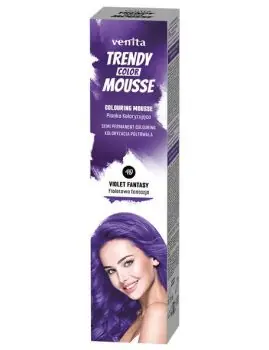 Dokud Zásoby Vydrží VENITA Trendy Color Mousse 40 VIOLET FANTASY - barevné pěnové tužidlo 75ml - fialové