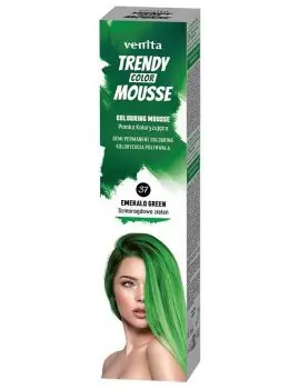 Víkendová Akce VENITA Trendy Color Mousse 37 EMERALD GREEN - barevné pěnové tužidlo 75ml - zelené