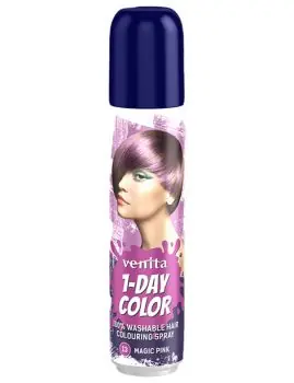 VENITA 1-DAY Colouring Spray 13 MAGIC PINK - barevný sprej na vlasy 50ml - růžovo fialový Zlevněný