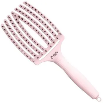 Ověřený OLIVIA GARDEN FB1PC-PL Fingerbrush Large Pastel Pink - Profesionální kartáč s kančími štětinami