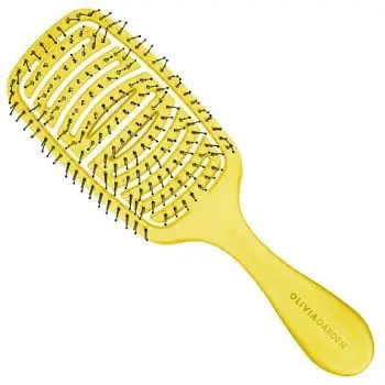 OLIVIA GARDEN Pride iDetangle Medium Yellow - Rozčesávací kartáč na vlasy Sleva