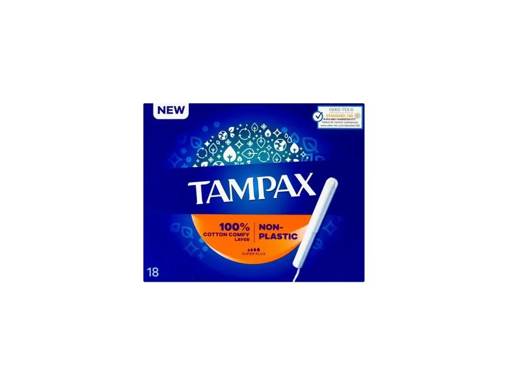 Tampax tampony s aplikátorem 18 ks Super Plus Cenově Výhodný